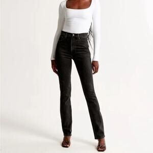 Abercrombie & Fitch Curve Love Ultra High Rise Slim Straight Jeans 28/6